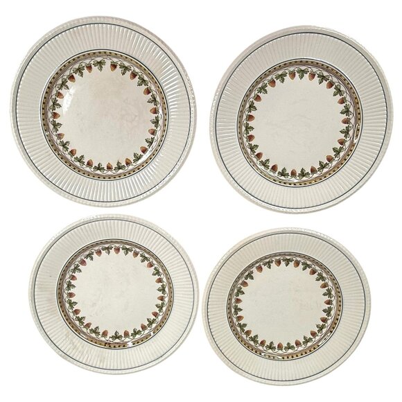 Wedgwood Other - 4 Wedgwood Strawberry Fruit Dessert Plates Etruria England 7.25” Dish Vintage